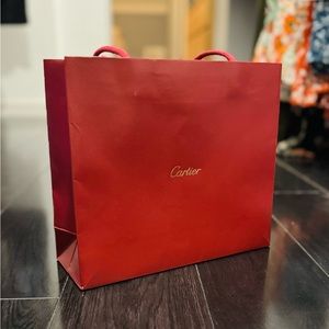 Authentic small Cartier shopping bag